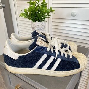Rare Adidas Wool Superstar 2.0 Navy Primaloft
